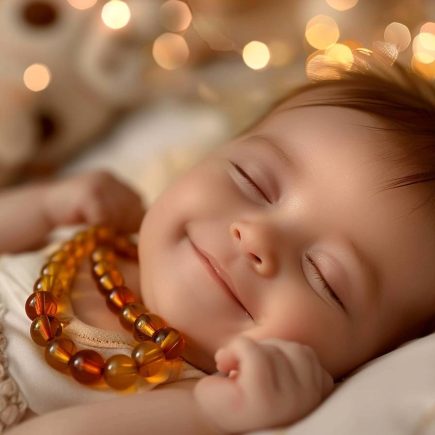 Collier d'ambre pour bébé : bienfaits et modèles adaptés